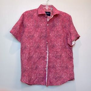 Robert Graham Button Down Short Sleeve • L